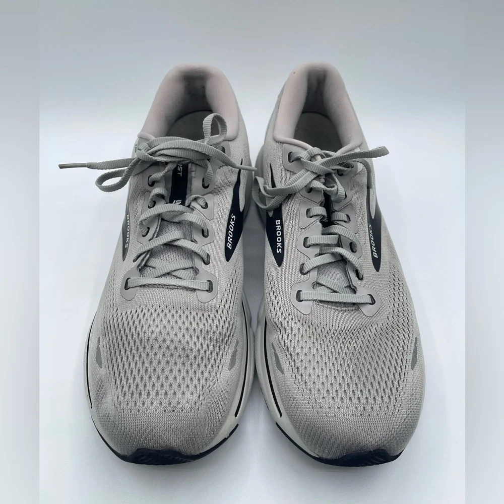 Brooks Ghost 15 Mens 14 Shoes Gray Running Walking Sneaker Gym 1103931D098